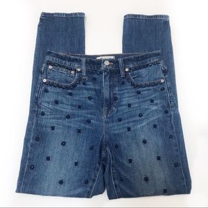 Madewell High Rise Slim Boyjean: Beaded Edition